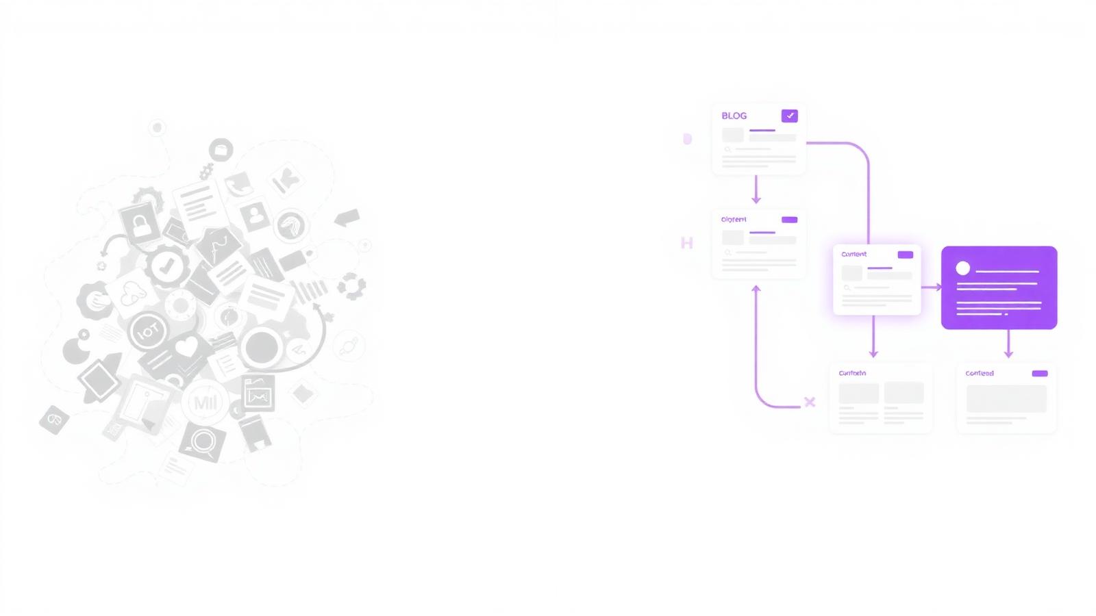 Comparison of traditional content workflow vs Repodeo's unified workflow